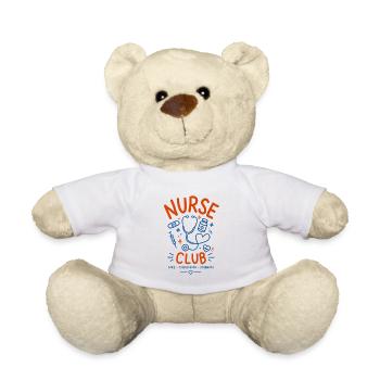 Nurse t-shirt design - Teddy Bear - white - Front