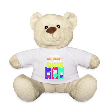 waiter bartender bartender bartender barchef - Teddy Bear - white - Front