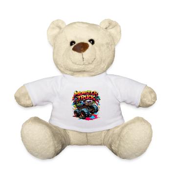 Style Graffiti Monster Truck Coloré - Nounours - blanc - Devant