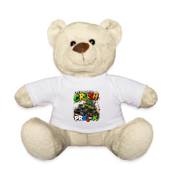 Maternelle de Monster Truck T-Rex - Nounours - blanc - Devant