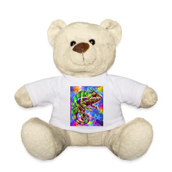 chameleon - Teddy Bear - white - Front