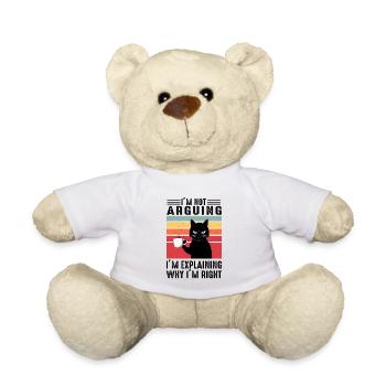 Je ne discute pas, j’explique pourquoi j’ai raison, chat - Nounours - blanc - Devant