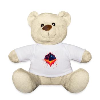 Vintage Bowling - Teddy Bear - white - Front