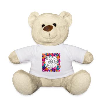 This Is My Crochet Outfit - Teddy Bear - white - Front