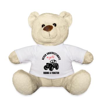 Tractor Girl Power - Teddy - Weiß - Vorne