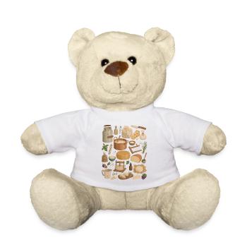 Cheese Love | Cheese & Cheese Crafts - Teddy Bear - white - Front