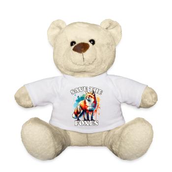 Red Fox Fox Save Fox - Teddy Bear - white - Front