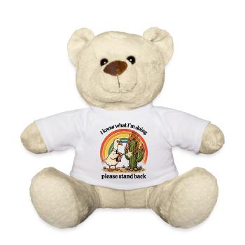 Oie Plume de Feu contre Cactus - Nounours - blanc - Devant