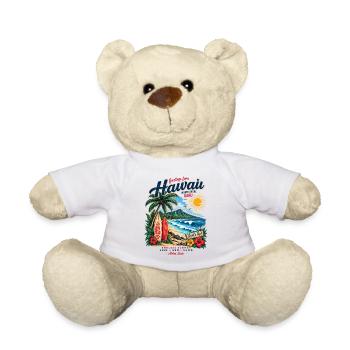 Hawaii Surf & Sunshine Vintage Tee - Teddy Bear - white - Front