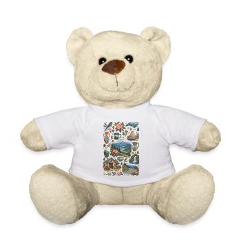 Asheville, North Carolina Liebe | Blue Ridge  - Teddy - Weiß - Vorne