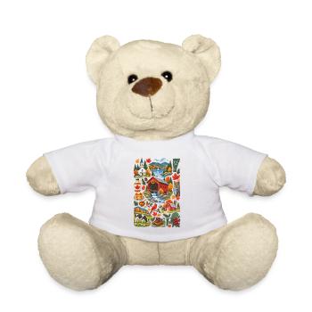 Vermont Love | Fall & Maple Country - Teddy Bear - white - Front