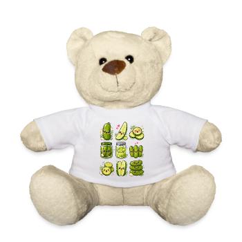Concombres de Kawaii | Cornichons et mise en conserve - Nounours - blanc - Devant