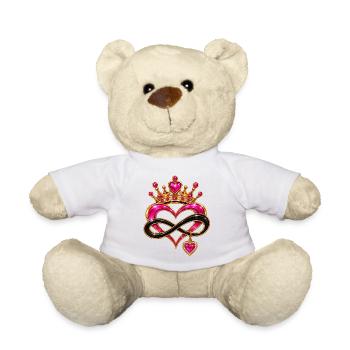 Königliche Unendlichkeits-Herzjuwelen - Teddy - Weiß - Vorne