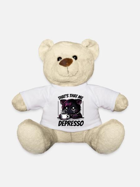 Lustiger Kaffee Katzen - Teddy - Weiß