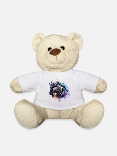 Gnu Motiv - Teddy - Weiß