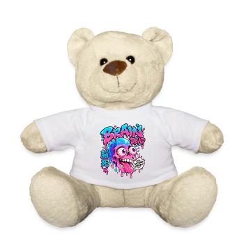 Brain Dead Neon Skull Drip - Teddy - Weiß - Vorne