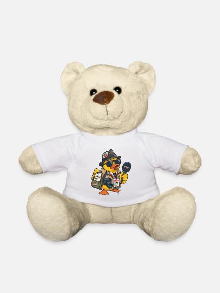 00-QUAK – Der Reporter - Teddy - Weiß