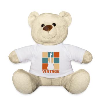 Retro-Gitarrist Sunset Vintage E-Gitarre - Teddy - Weiß - Vorne
