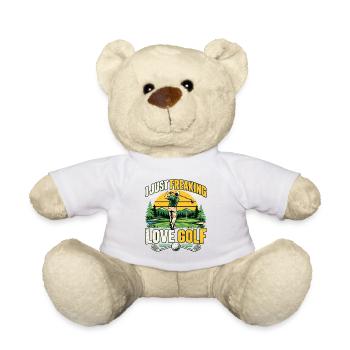 Golfspieler Golf Golfer Geschenke - Teddy - Weiß - Vorne