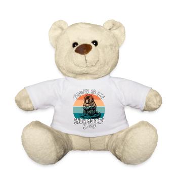 Schneeaffe Snow Monkey - Teddy - Weiß - Vorne