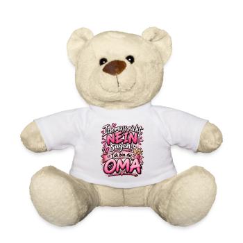 Lustiges Oma Design Muss nicht nein sagen bin Oma - Teddy - Weiß - Vorne