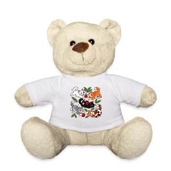 Weihnachtskatzen-Chaos - Teddy - Weiß - Vorne