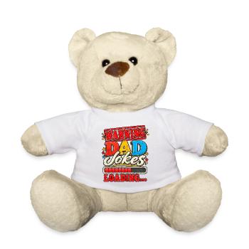 Papa-Witze lädt sich Lustiges Papa-Design - Teddy - Weiß - Vorne