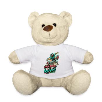 Fall Down? Get Up, Repeat – Skate - Teddy - Weiß - Vorne