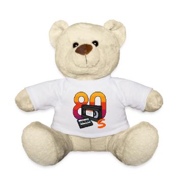 80er Retro - Teddy - Weiß - Vorne