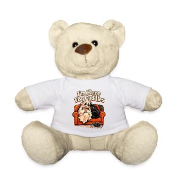I'm Here For Cuddles Halloween Sofa Kater und - Teddy - Weiß - Vorne