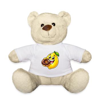 Süße Cartoon Zitrone Keks Dessert - Teddy - Weiß - Vorne