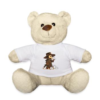 Pestdoktor Mäuse Mittelalter LARP Fantasy Humor - Teddy - Weiß - Vorne