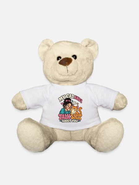 Katze Spruch Katzenliebhaber Idee - Teddy - Weiß