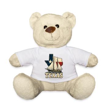 Texas Segelboot Vintage - Teddy - Weiß - Vorne