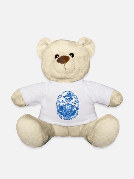 Bayerisches Skelett - Teddy - Weiß