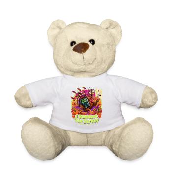 Thanksgiving Mathe Truthahn Panik Nerdwitz - Teddy - Weiß - Vorne