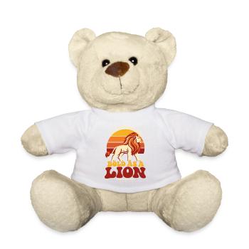 Stark im Glauben Löwe Sprüche 28 1 - Teddy - Weiß - Vorne
