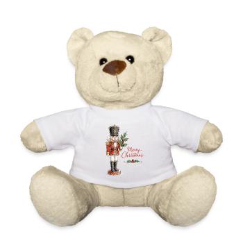 Aquarell Weihnachtsnussknacker - Teddy - Weiß - Vorne