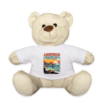 City Welcome To Aberdeen Scotland Novelty For - Teddy - Weiß - Vorne