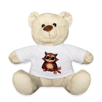 Sonnenbrillen-Eule im Cape - Teddy - Weiß - Vorne