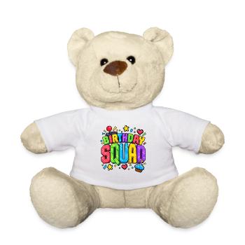 Birthday Squad Gaming Videospieler Gaming - Teddy - Weiß - Vorne