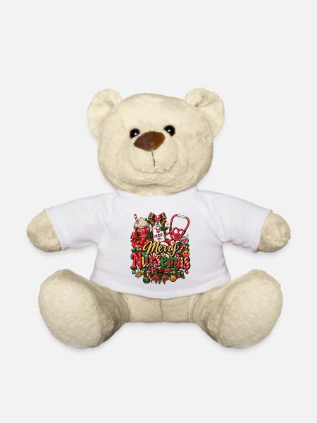 Weihnachtsfeier der Krankenschwester - Teddy - Weiß