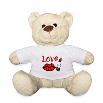 Liebeslippenstift Verführerische oder charmante Da - Teddy - Weiß - Vorne