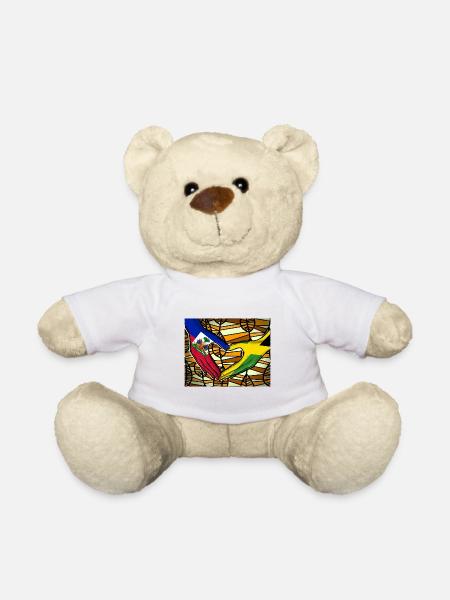 Haïti Haïtien Jamaïque Combinaison I Cadeau - Nounours - blanc