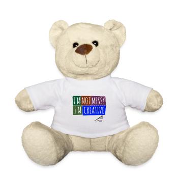 Quilten von Tagesdecken - Teddy - Weiß - Vorne