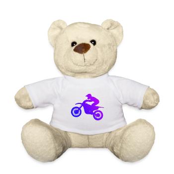 Motocross Supermoto Freestyle Motocross Dirt Biker - Teddy - Weiß - Vorne