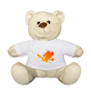 Scuba Diver Homme Scuba Diver Diving - Nounours - blanc - Devant