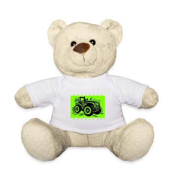 Tracteur Agriculteur Agriculteur Icône - Nounours - blanc - Devant
