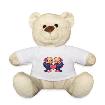 Harpy Couple Love Couple Eagle In Love - Teddy Bear - white - Front