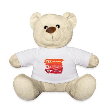 Oui, je chante un cadeau d’artiste - Nounours - blanc - Devant